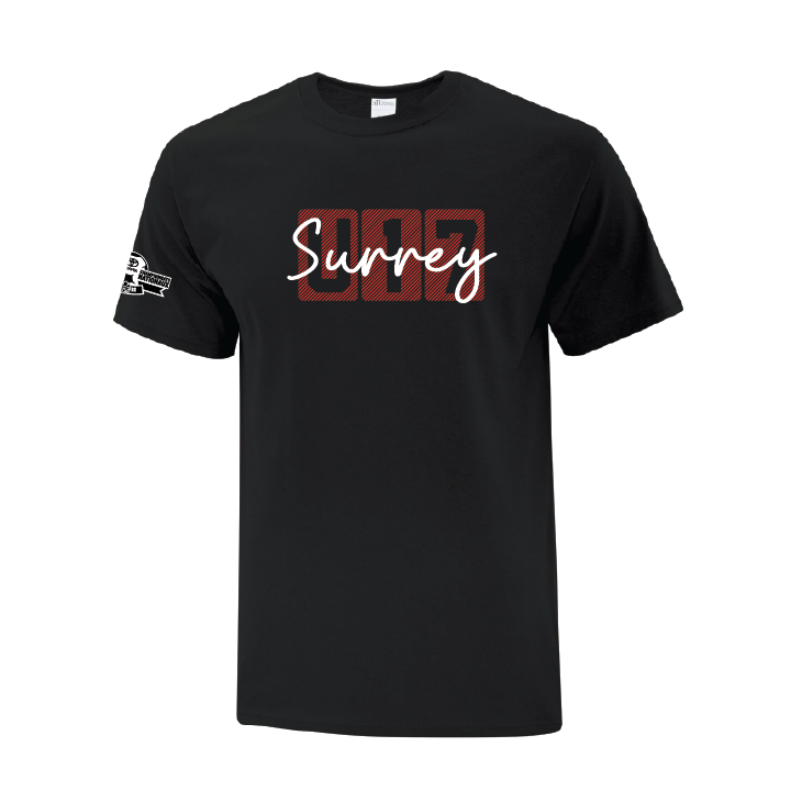 Surrey - Black Short Sleeve / Noir, manches courtes - U17